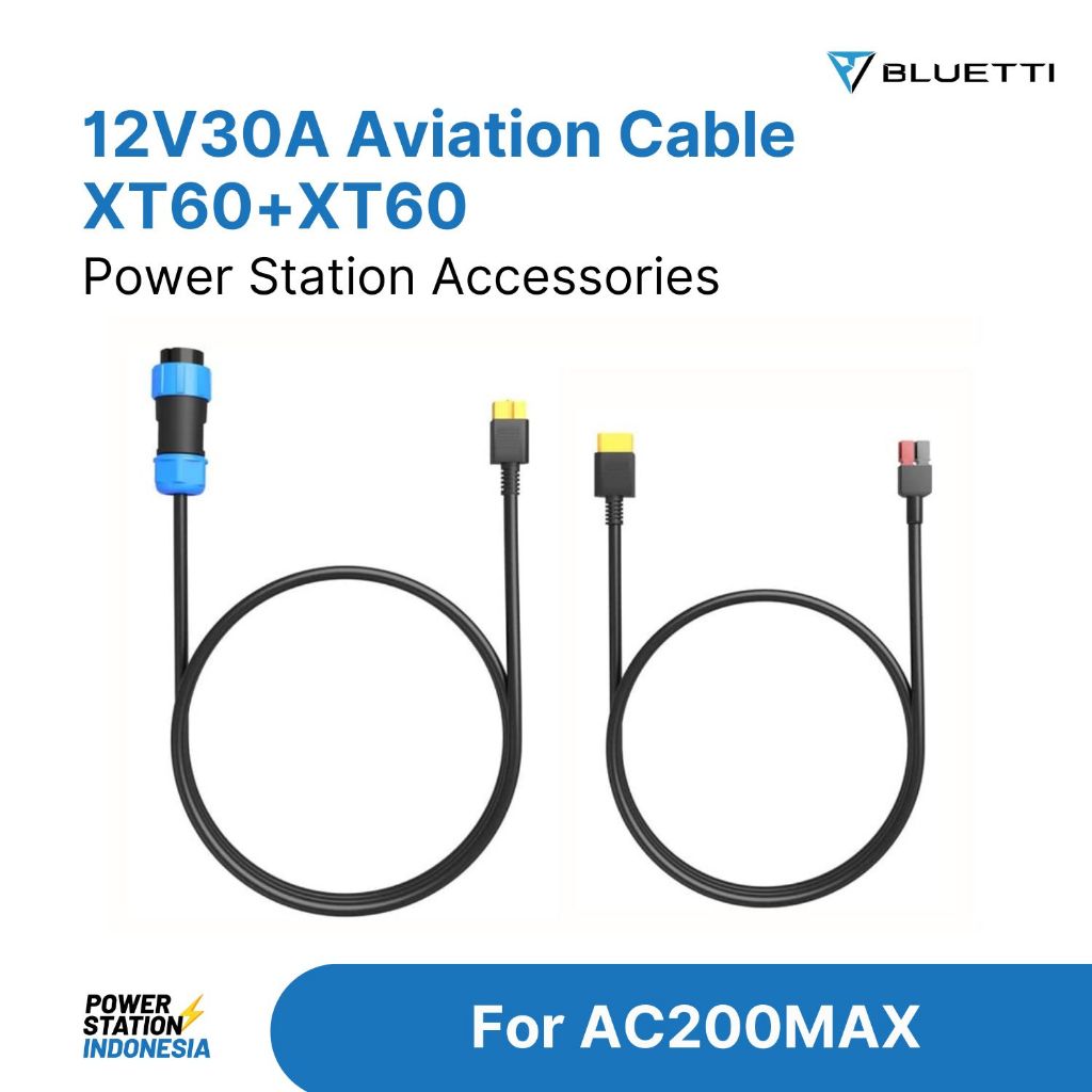BLUETTI AC200MAX 12V30A AVIATION CABLE XT60+XT60