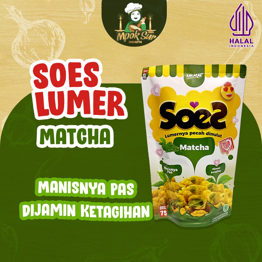 

Mpok Sur - Soes Matcha Kue Sus Kering Matcha Lumer 75 gr