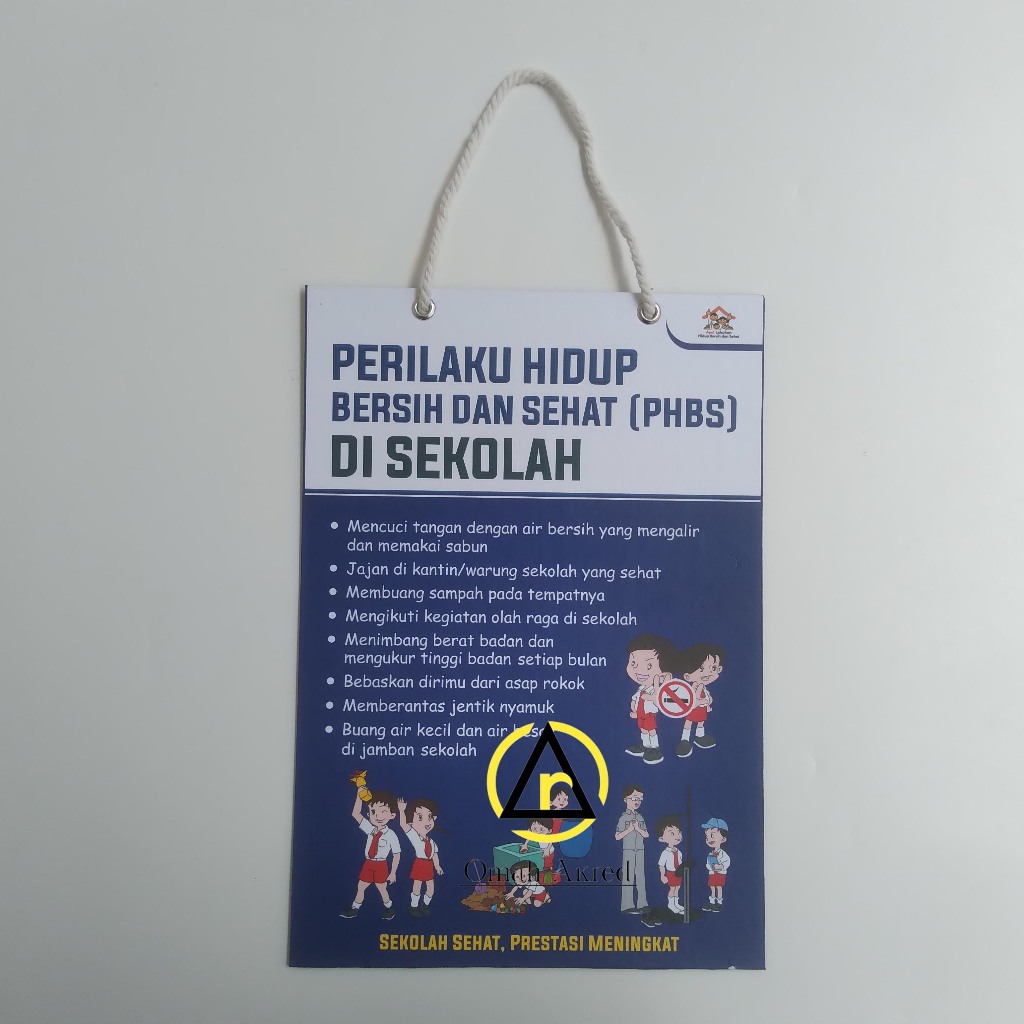 Hard Poster Perilaku Hidup PHBS di Lingkungan Sekolah - PHBS Sekolah - Poster Sekolah