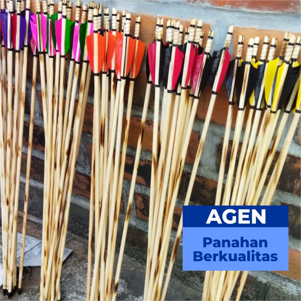 Arrow Kayu Ramin Original – Anak Panah Tradisional Lurus & Kuat untuk Latihan Panahan