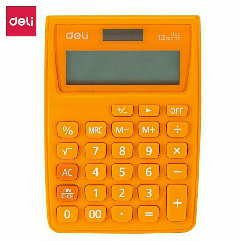 

Deli Calculator 12 Digit 1122 Warna Orange