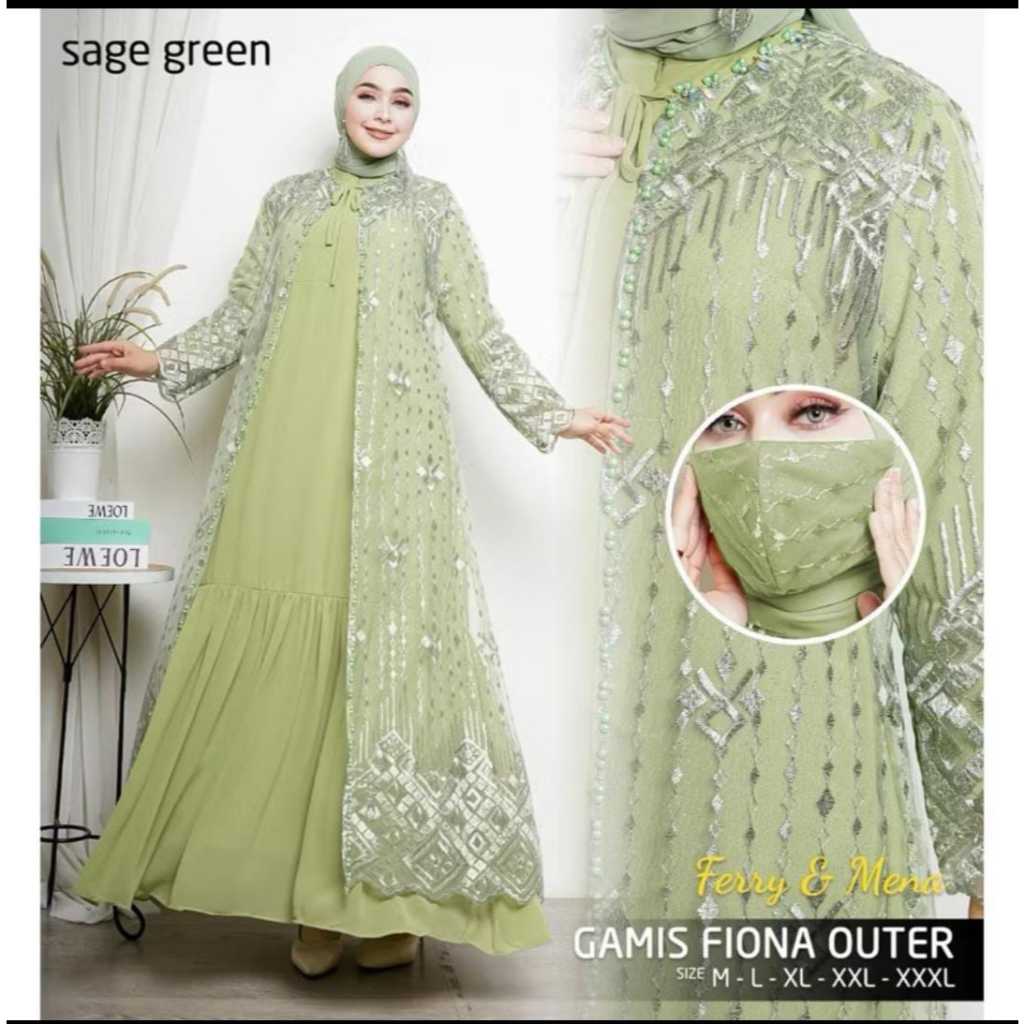 GAMIS FIONA OUTER /GAMIS CERUTY BABY DOL/GAMIS MEWAH/GAMIS LEBARAN