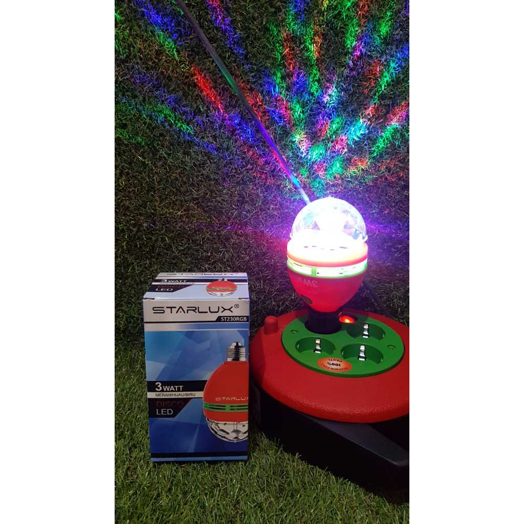LAMPU DISCO STARLUX/LAMPU RAINBOW DISCO STARLUX PUTAR / EVATECH