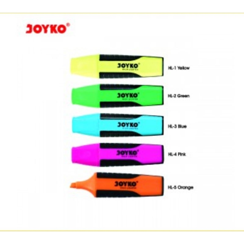 

Ay00! Highlighter Joyko Warna-Warni 1 Pak Isi 10 Pcs