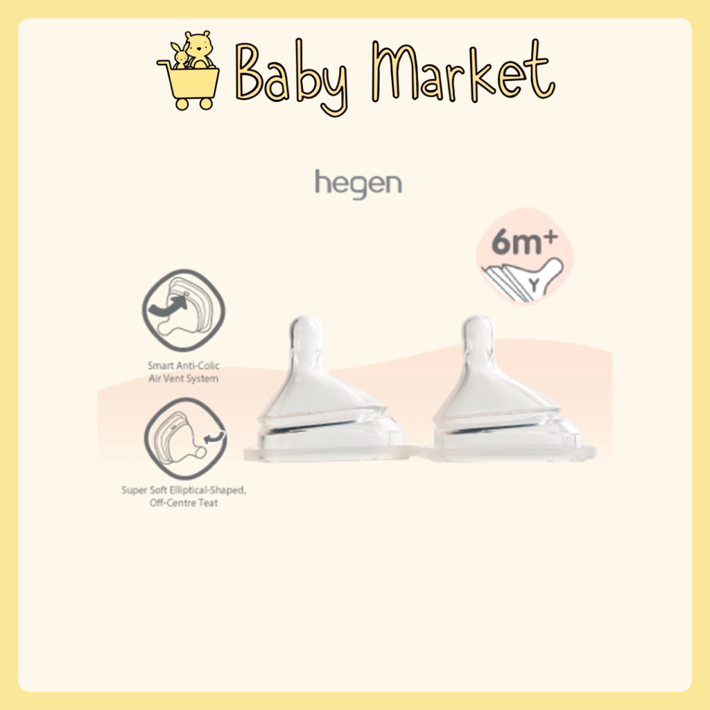 Hegen Teat Thick Feed, 2-Pack (for thickened liquids)
