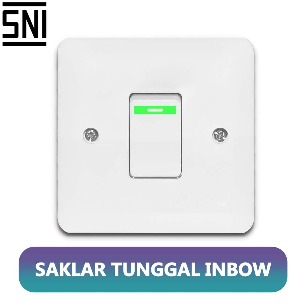 Saklar Engkel Single Inbow Tunggal Tanam Dinding IB VISICOM VS 901 VS-901 VS901
