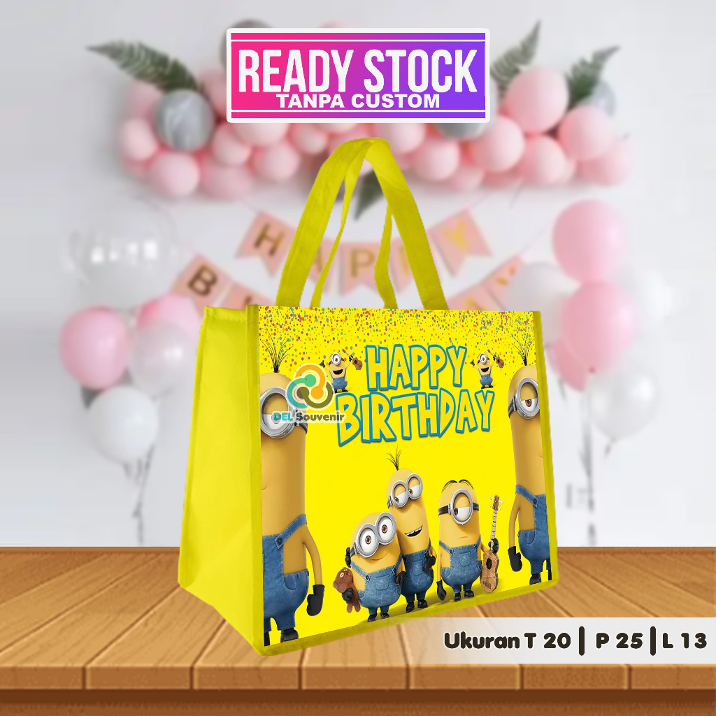 

READY STOCK SIAP KIRIM !! TAS ULTAH ANAK / TAS ULTAH KARAKTER MINION / TAS SOUVENIR READY STOCK LANGSUNG KIRIM / TAS SOUVENIR ULANG TAHUN / GOODIE BAG ULTAH / TAS ULANG TAHUN