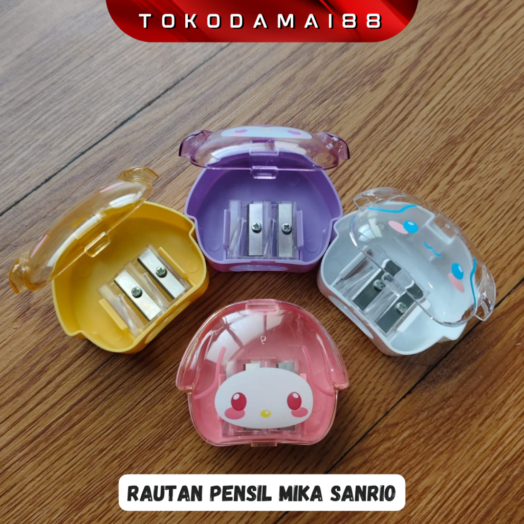 

Rautan Pensil Mika Karakter Sanrio / Pencil Shaperner Peraut Pensil Mika Model Sanrio