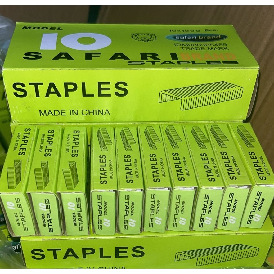 

Isi stapler No 10 safari (1Box isi 10 kotak)
