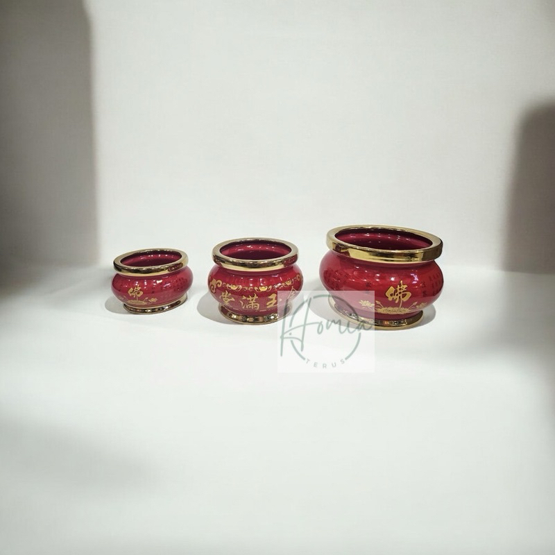 Tempat Dupa / Hiolo Tempat Dupa Maroon