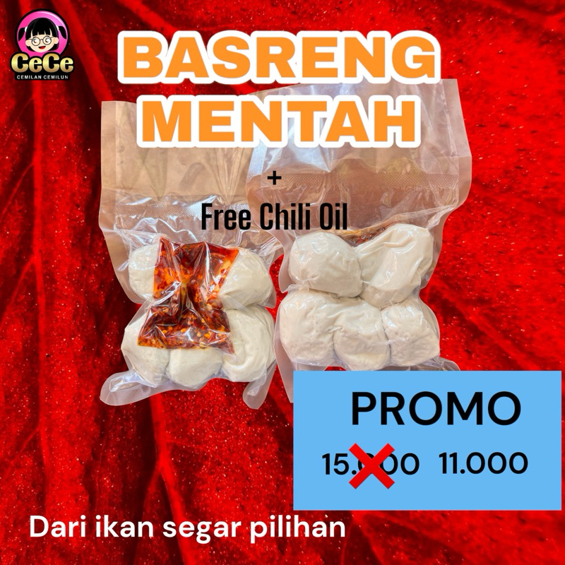 

Basreng Mentah Chili Oil Baso Mentah Ikan