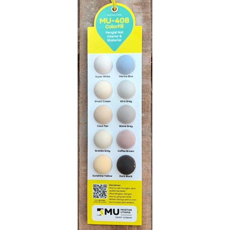 Semen Instant Pengisi Nat Keramik MU-408 / Semen Oker Nat Granit