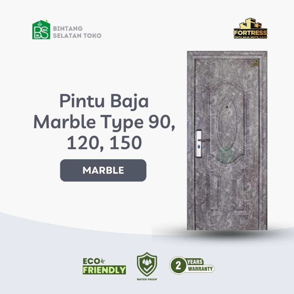 FORTRESS Pintu Baja Marble 90, 120, 150