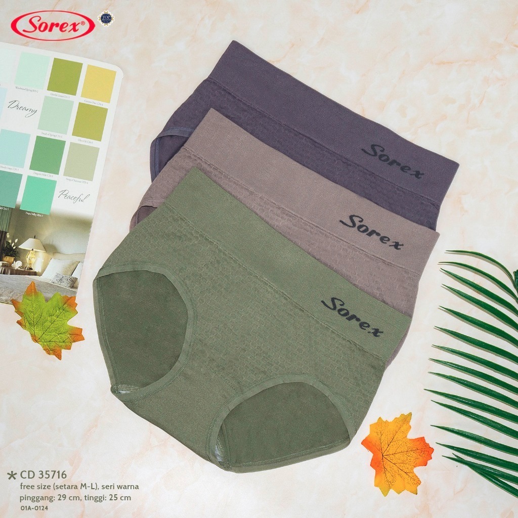 Sorex Celana Dalam Wanita CD Bahan Microfiber Rajut Comfort