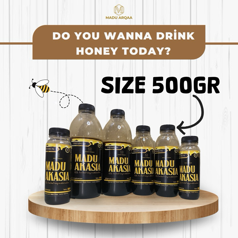 

Madu Arqaa-madu hutan akasia-size 500gr-madu asli dan murni 100%