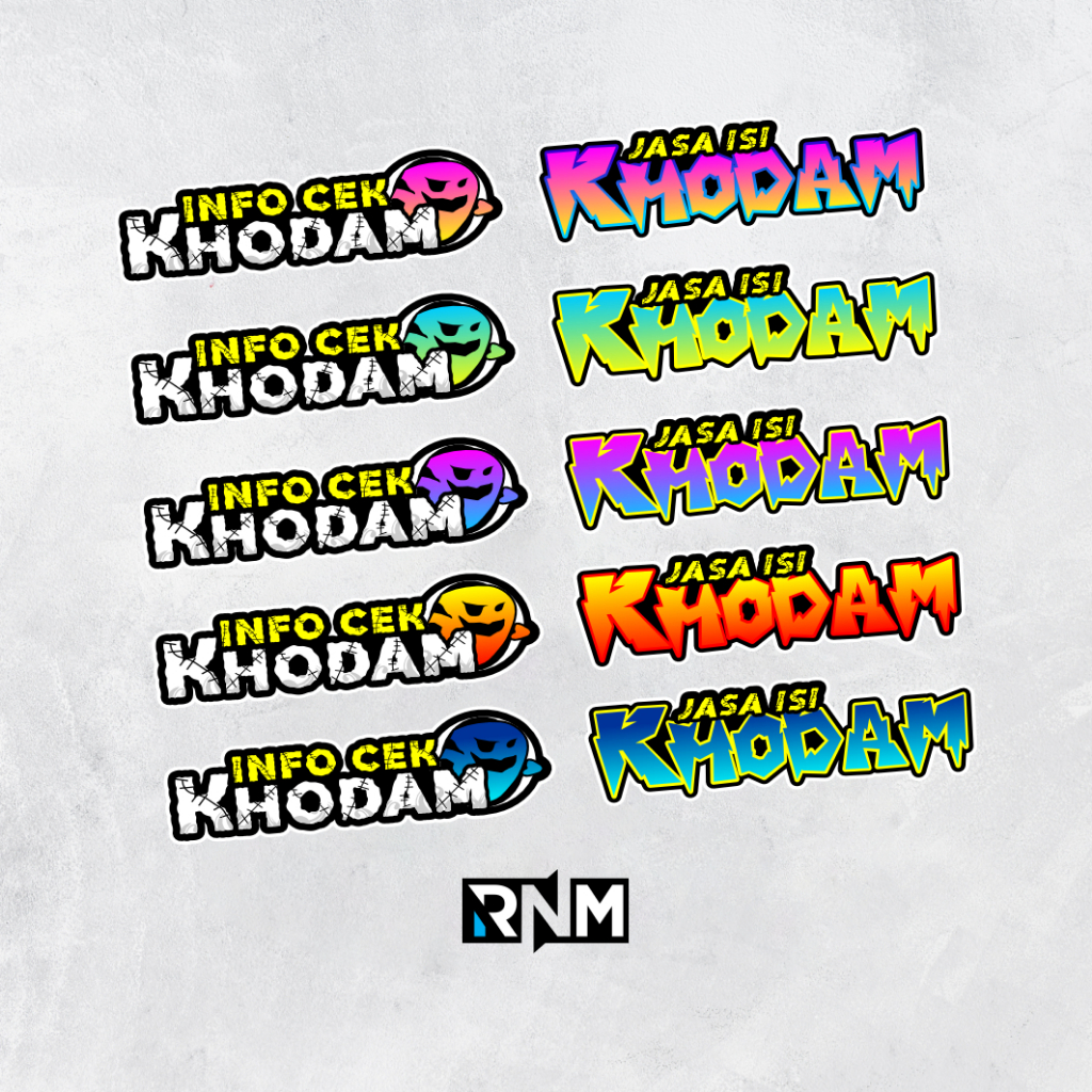STICKER PACK JASA CEK KHODAM | INFO CEK KHODAM ISI 10 PCS