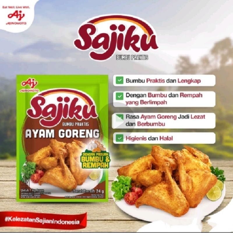 

Sajiku bumbu praktis Ayam goreng 24gr