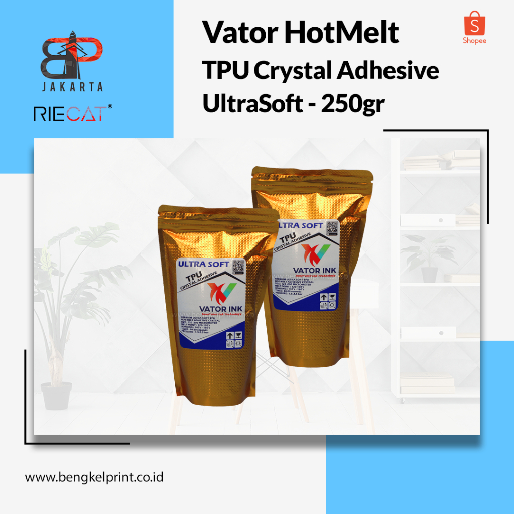 HOTMELT POWDER VATOR TPU ULTRA SOFT DTF 250gr | LEM SABLON DTF / PLATISOL
