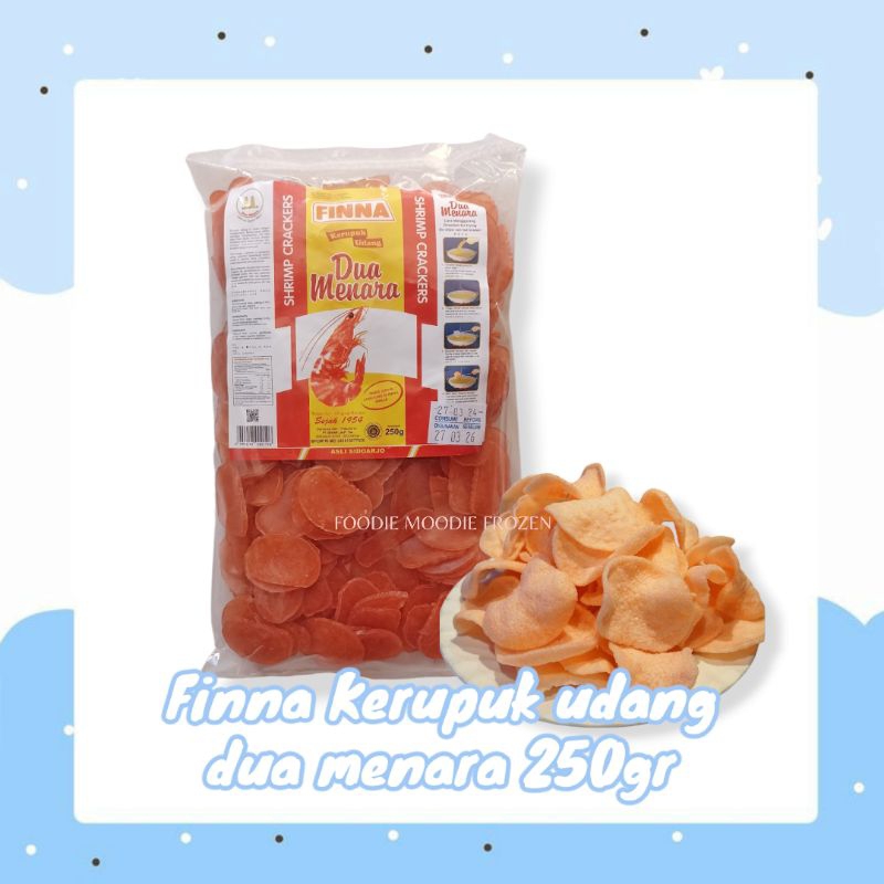 

Finna kerupuk udang dua menara 250gr/ krupuk udang/ krupuk finna/ krupuk seblak