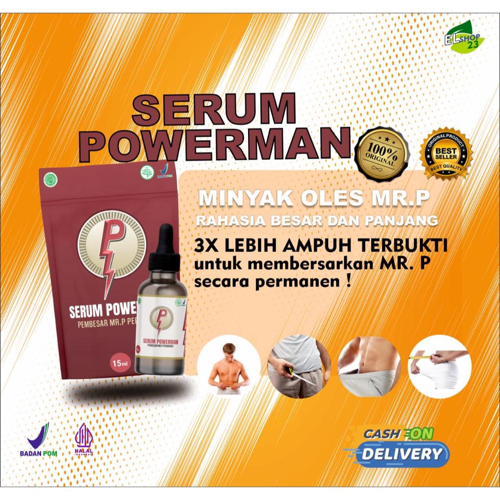 Serum POWERMAN Pembesar Mr P Alami Minyak Pijat Oles Mr P Paling Ampuh