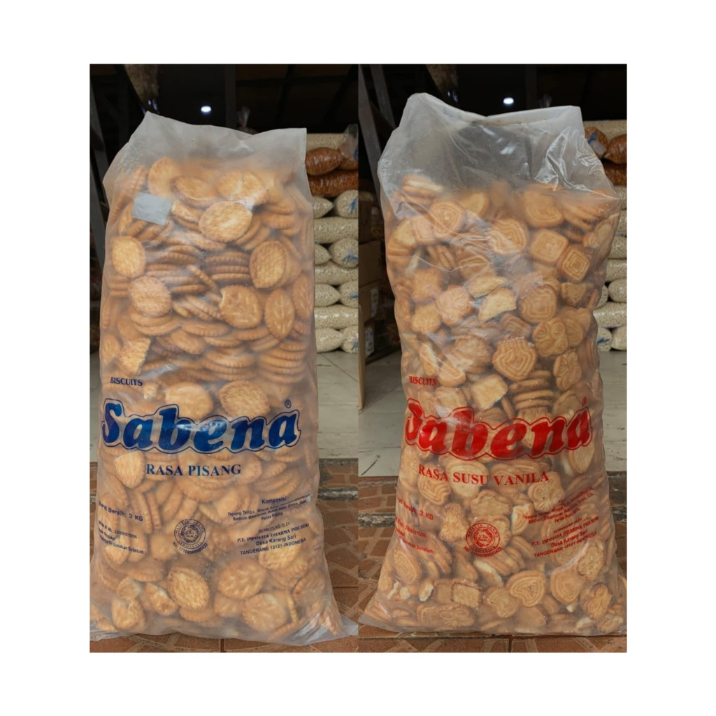 

biskuit sabena aneka rasa susu vanila rasa pisang 250g - snack - cemilan - snack kiloan - jajanan - cemilan enak - snak enak - snack murah