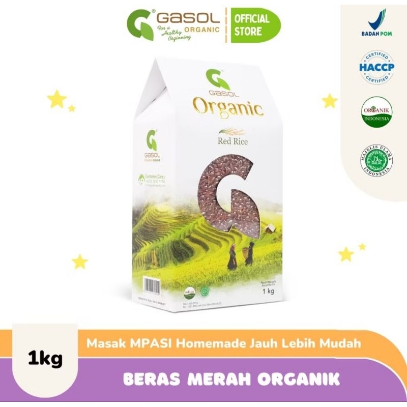 

Beras Merah Organik 1 kg - Gasol