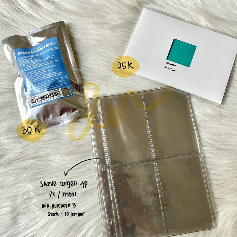 NCT Dream masking tape, Shinee Pantone postcard, Sleeve binder cargen
