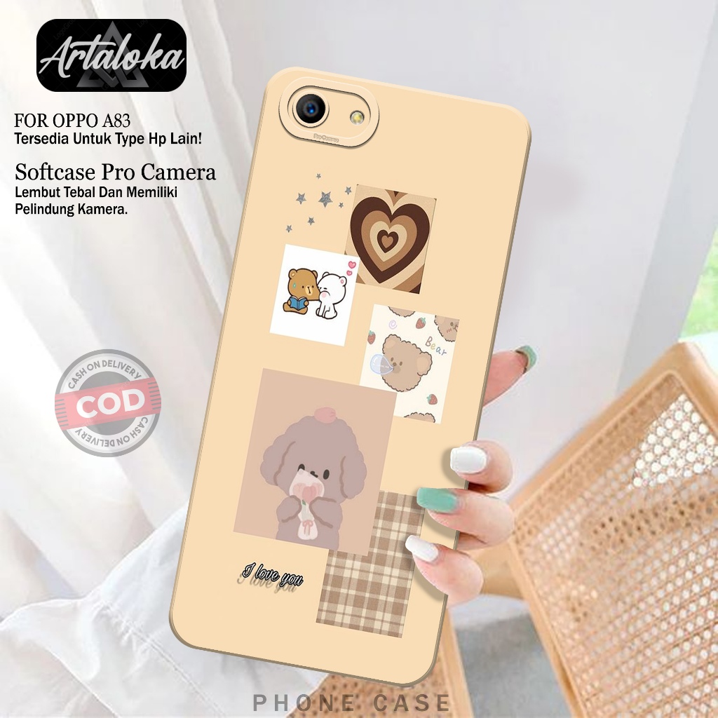 Case Hp OPPO A83 Fashion Case Kartun Softcase OPPO A83 Silikon TPU Pro Camera Casing OPPO A83 Cover 