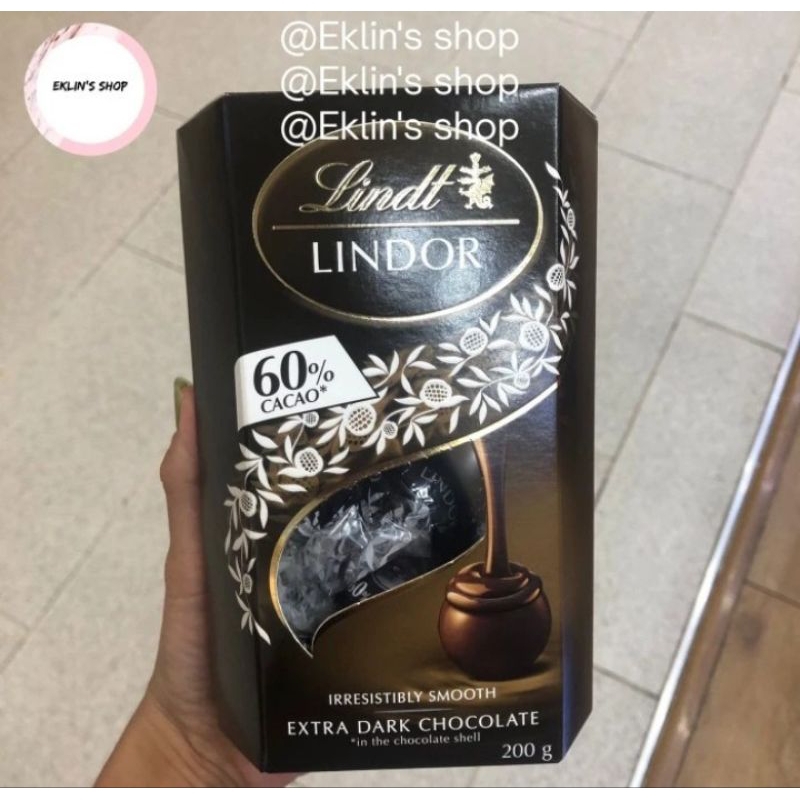 

Lindt Lindor 60% cocoa extra dark chocolate truffles