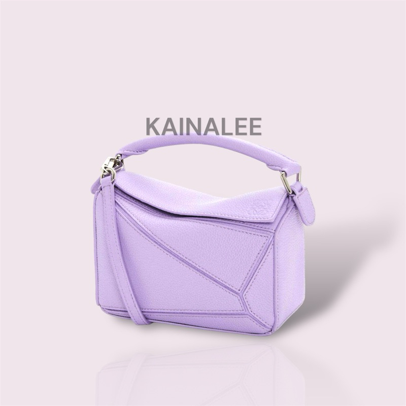 Tas Wanita Loewe Puzzle Lilac kulit Asli