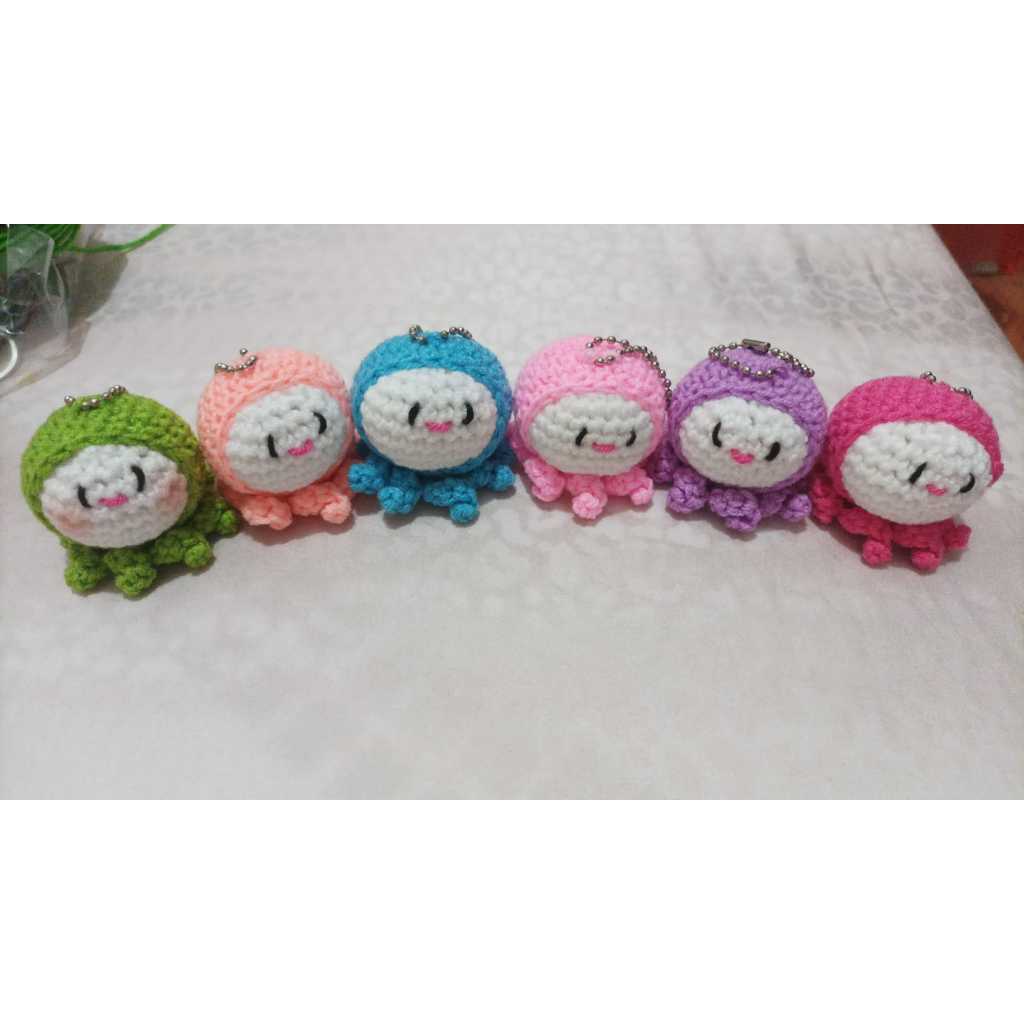 Amigurumi Boneka Gurita Mini / Boneka rajut Gurita