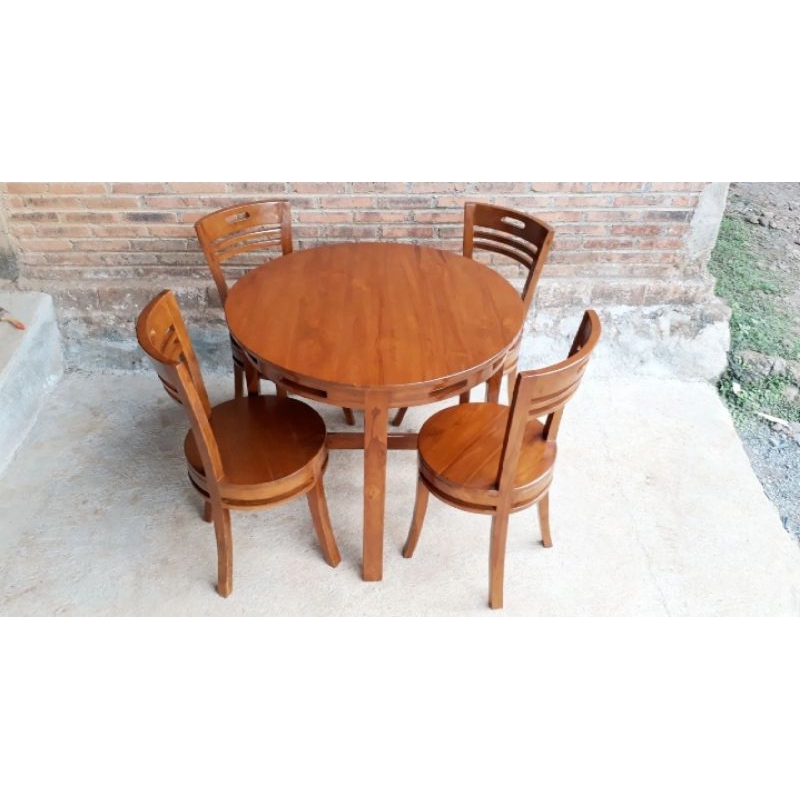 kursi makan jati jepara minimalis