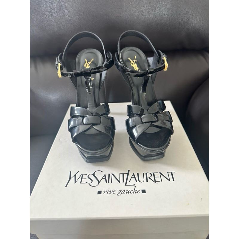 Preloved YSL Tribute Black sz 36 heels 14cm