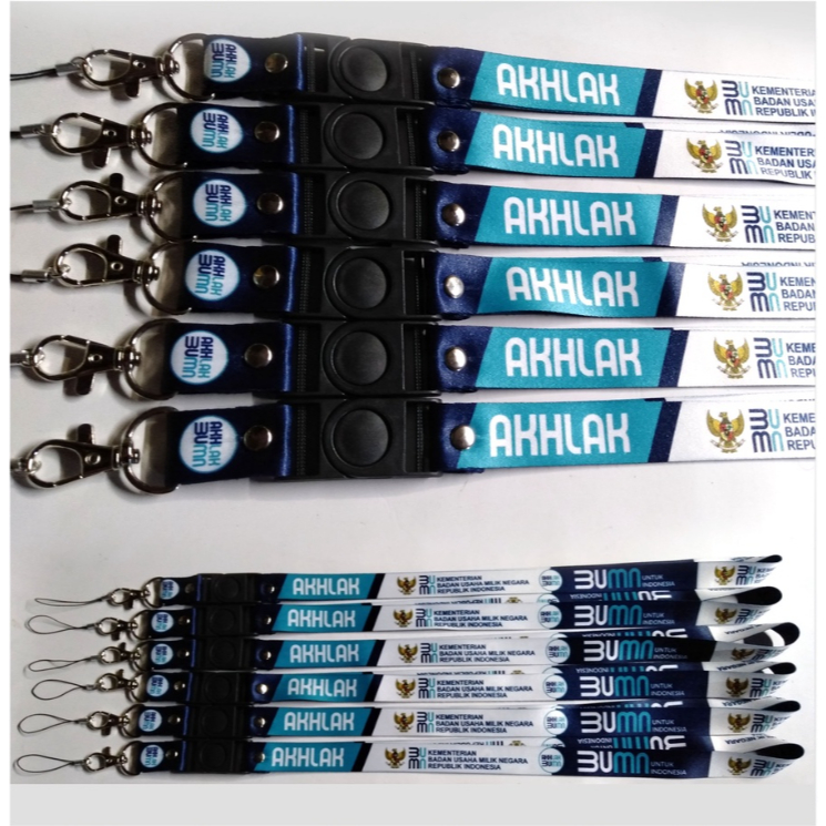 

TALI LANYARD GANTUNGAN ID CARD/HP/KUNCI BUMN - AKHLAK