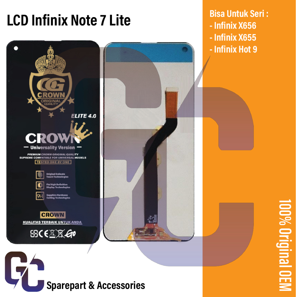 LCD TOUCHSCREEN INFINIX HOT 9 X655 - HOT 9 PRO - LCD INFINIX NOTE 7 LITE X656 - LCD TECNO