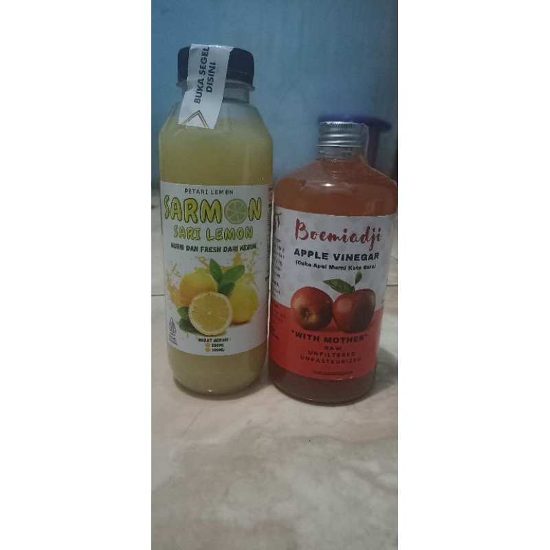 

BEST COMBO lemon 500ml + cuka apel 500ml