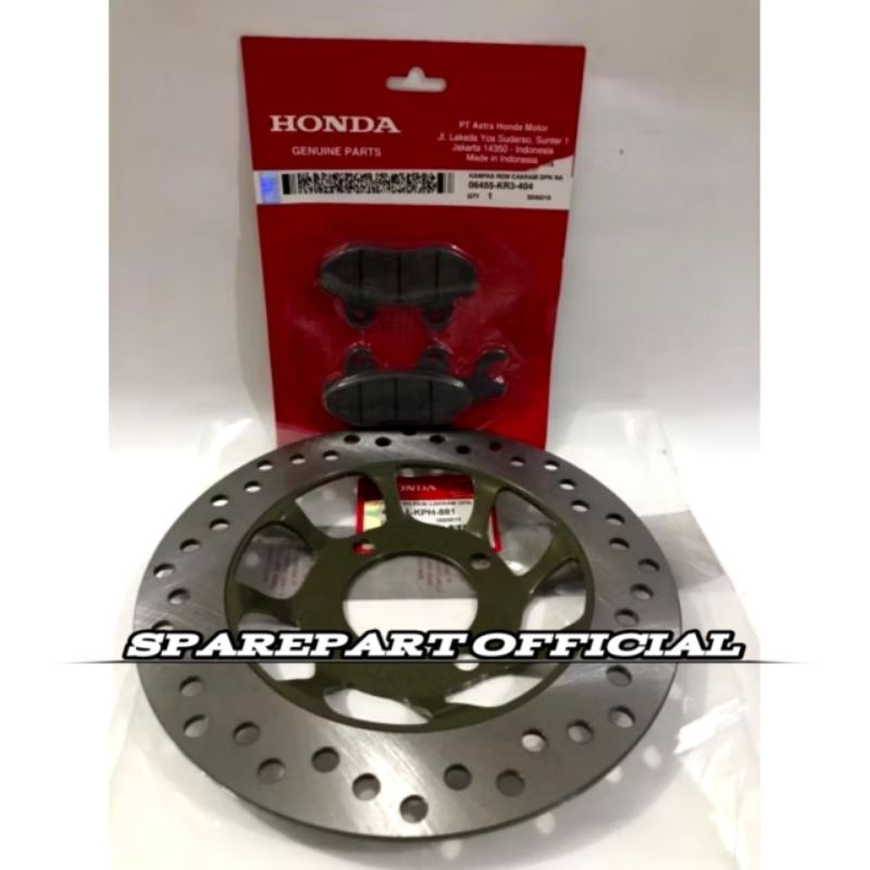 Piringan depan+Kampas rem Depan Honda Motor Supra x 125/Revo 100cc