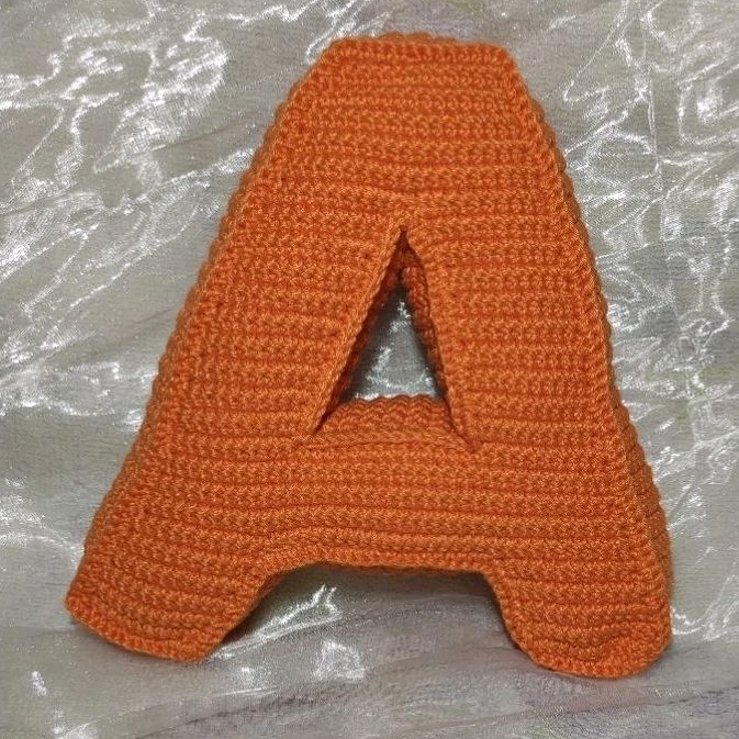 Custom Alphabet / Custom Huruf / Boneka Rajut Huruf 3D