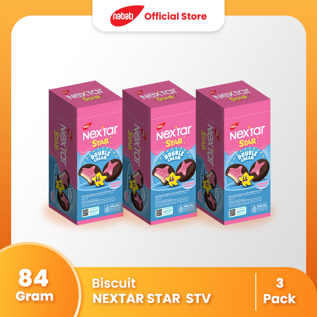 

[Bundle Pack Isi 3] Nextar Star Strawberry Vanilla 84g