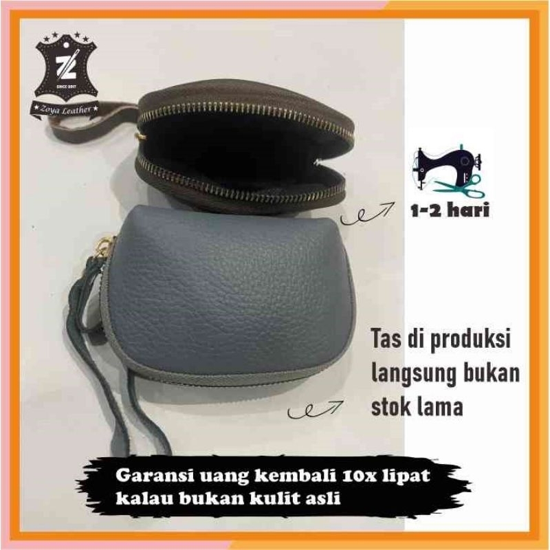 DOMPET KOIN DOMPET WANITA KULIT SAPI ASLI