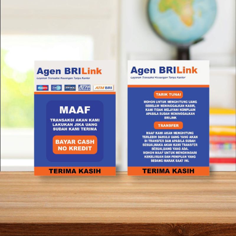

STICKER BRILINK A4 (PENGUMUMAN BRILINK CASH NO CREDIT)