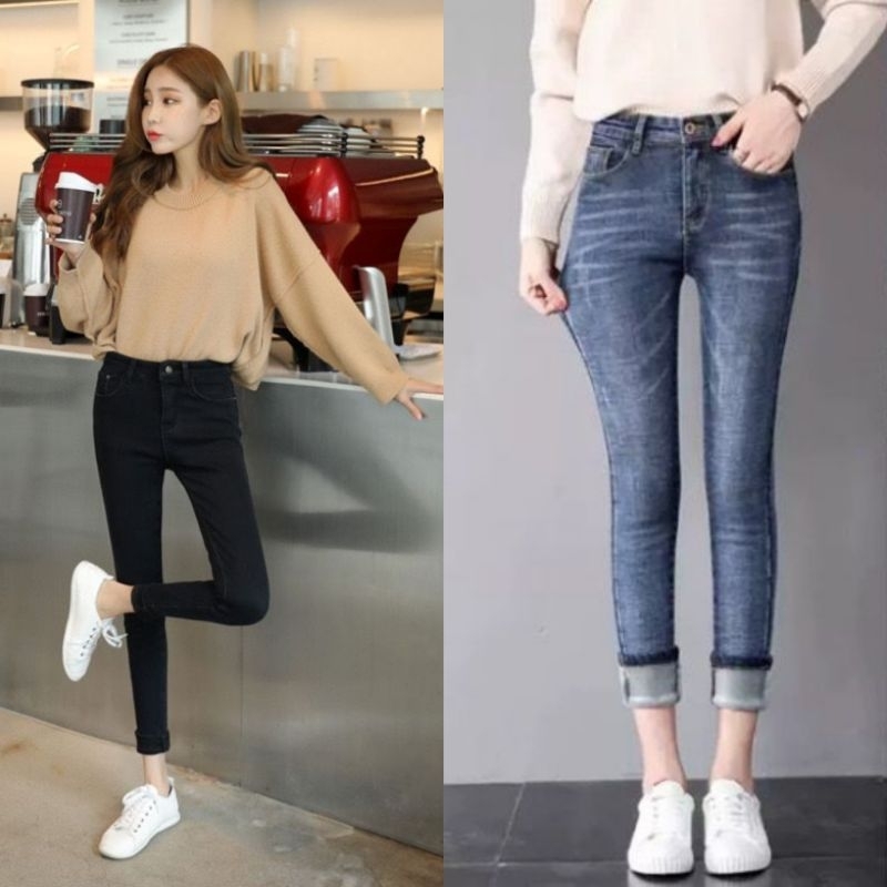 Celana Musim Dingin / Celana Jeans Musim Dingin Wanita / Long John Thermal Leggings 019