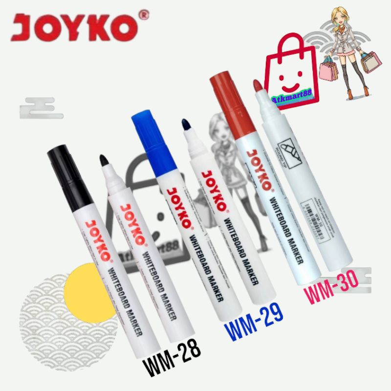 

( Per Kotak ) Joyko Whiteboard Marker Spidol Papan Putih