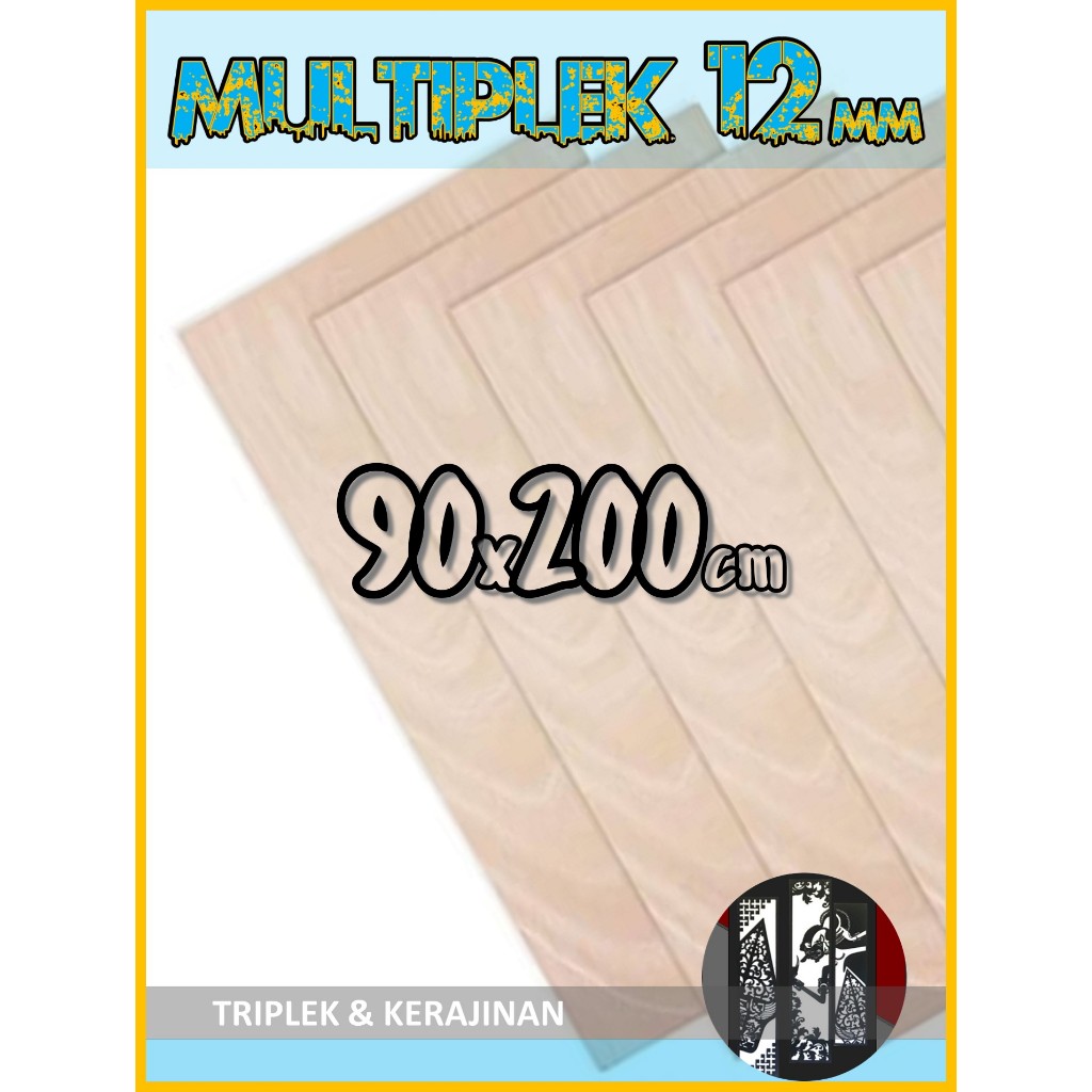 Triplek 12mm 90x200 cm | Multiplek Plywood 12 mm 90x200 | 90 x 200 | 200x90 | 200 x 90 cm