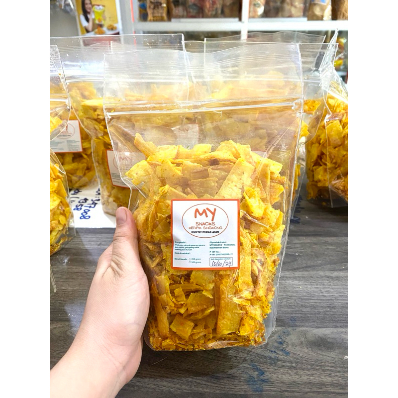 

Snack Keripik Singkong Kunyit Pedas Asin 250g