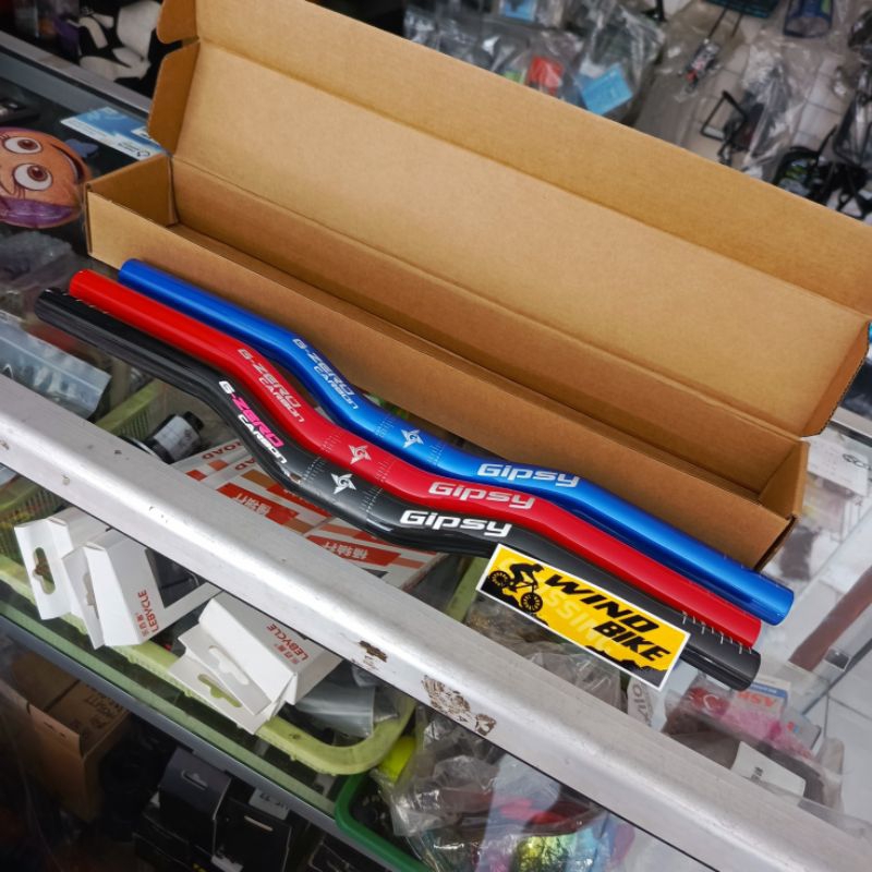 Handlebar Gipsy G-Zero Carbon 602CB Handle Bar Stang Lengkung 25.4x440mm  Rise 20mm Backsweep 6 deg 