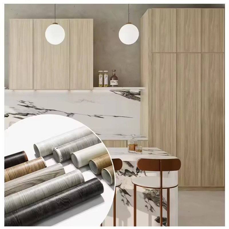Wallpaper Lantai / Stiker Lantai / Dinding /Meja Motif Kayu/Marmer