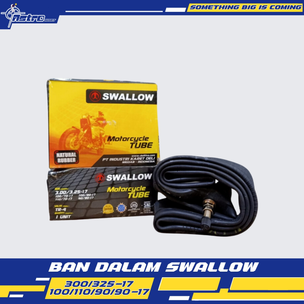 BAN DALAM 300/325-17, 100/70-17, 110/70-17 RING 17 SWALLOW