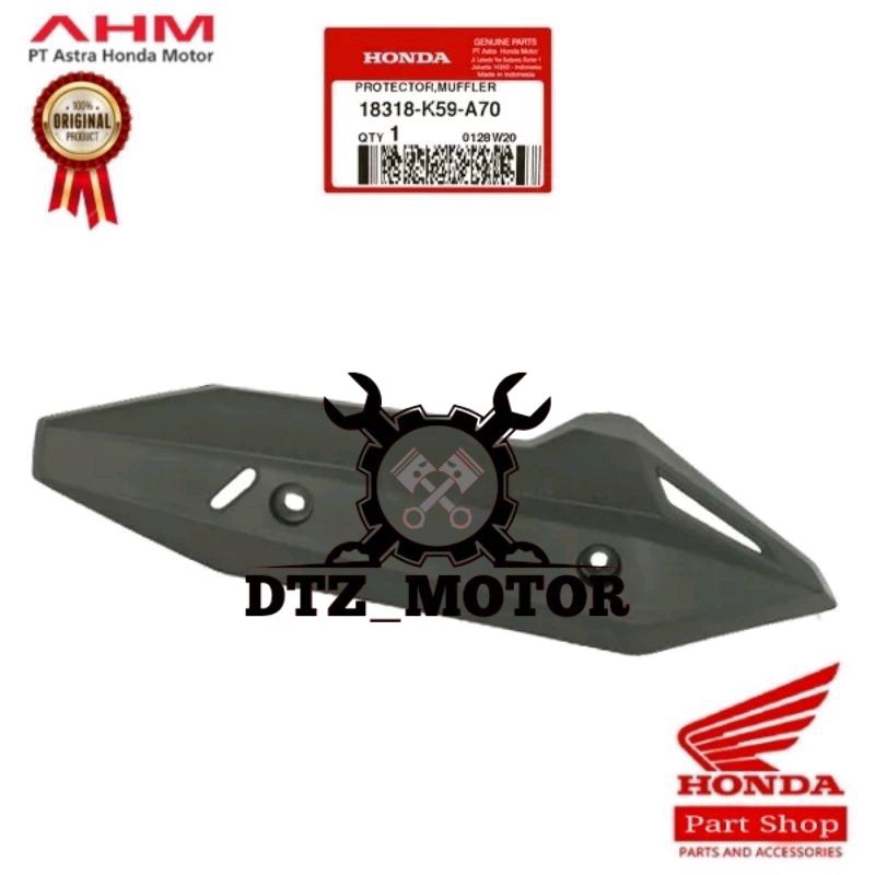 018318-K59-A70 Cover Tutup Knalpot Vario 125 150 LED 2018 Original