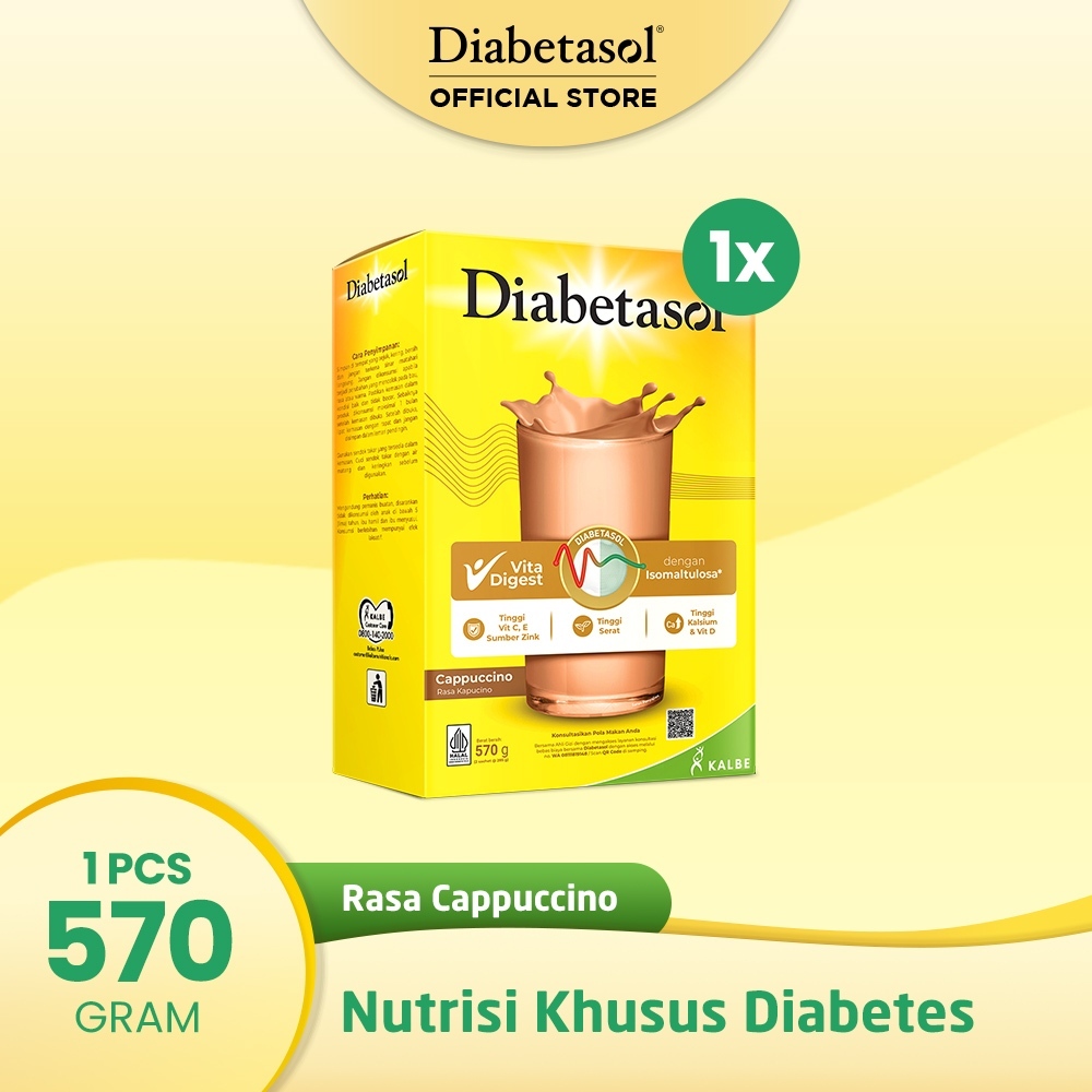 

DIABETASOL SUSU NUTRISI UNTUK DIABETES 570 GRAM RASA CAPPUCINO